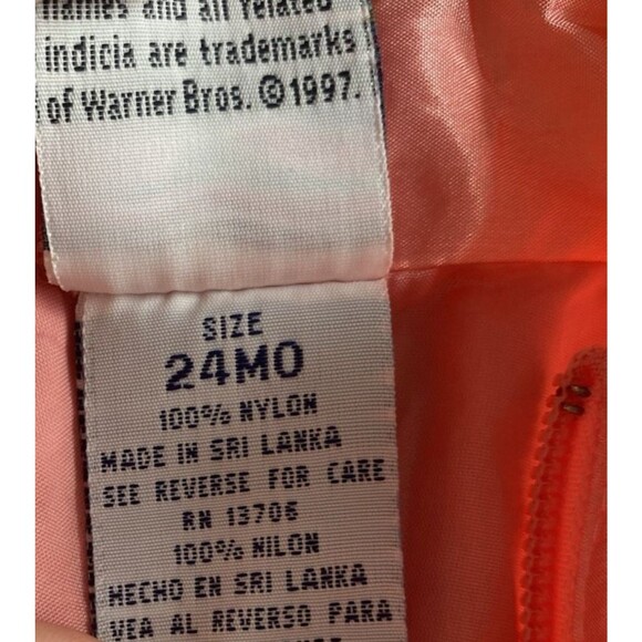 Vintage 1997 Baby Looney Tunes Windbreaker Jacket 24M Sylvester Tweety - Picture 5 of 6